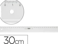 REGLA M+R 30 CM PLASTICO TRANSPARENTE