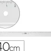 REGLA M+R 40 CM PLASTICO TRANSPARENTE