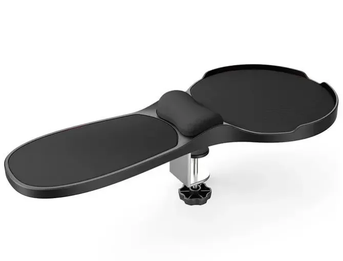 REPOSABRAZOS ERGONOMICO Q-CONNECT CON ALFOMBRILLA DE RATON Y APOYO DE MUÑECA COLOR NEGRO 220X140X480 MM