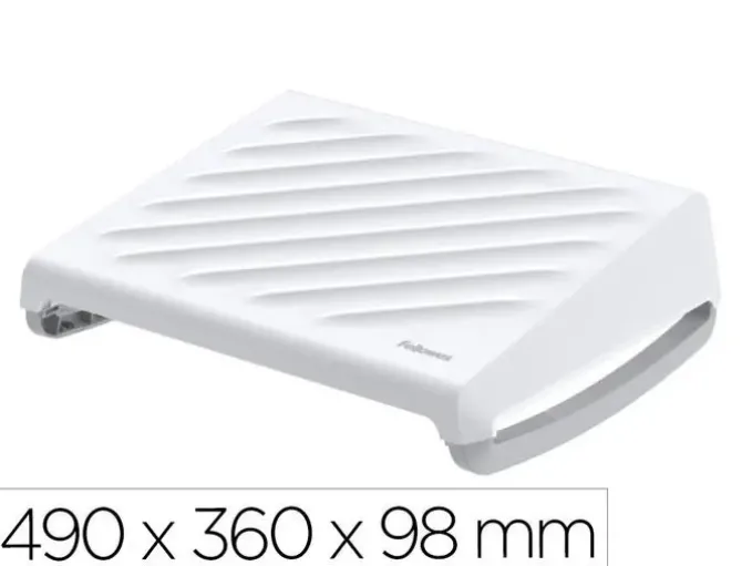 REPOSAPIES FELLOWES BREYTA 3 AJUSTES DE ALTURA 100% RECICLABLE 490X360X98 MM COLOR BLANCO