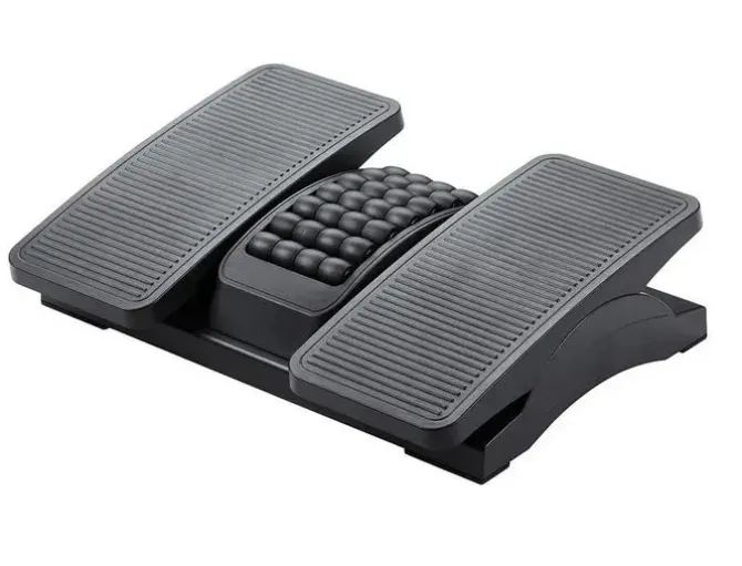 REPOSAPIES PLASTICO Q-CONNECT AJUSTABLE DERECHA IZQUIERDA 2 ALTURAS EFECTO MASAJE 430X320X110 MM