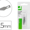 REPUESTO CUTER BISTURI Q-CONNECT KF00289 BLISTER DE 5 UNIDADES