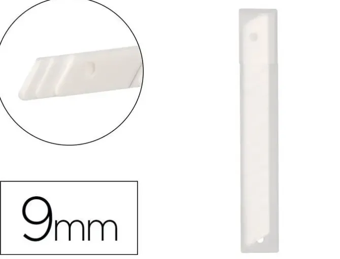 REPUESTO CUTER ESTRECHO CERAMICO Q-CONNECT 9MM BLISTER DE 6 UNIDADES PARA CUTER KF14388