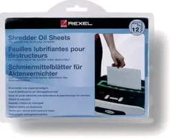 REXEL PACK DE 12 HOJAS LUBRICANTES PARA DESTRUCTORAS