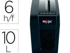 REXEL SECURE X6-SL WHISPER-SHRED DESTRUCTORA DE PAPEL MANUAL CORTE EN PARTICULAS - DESTRUYE HASTA 6 HOJAS - 10L