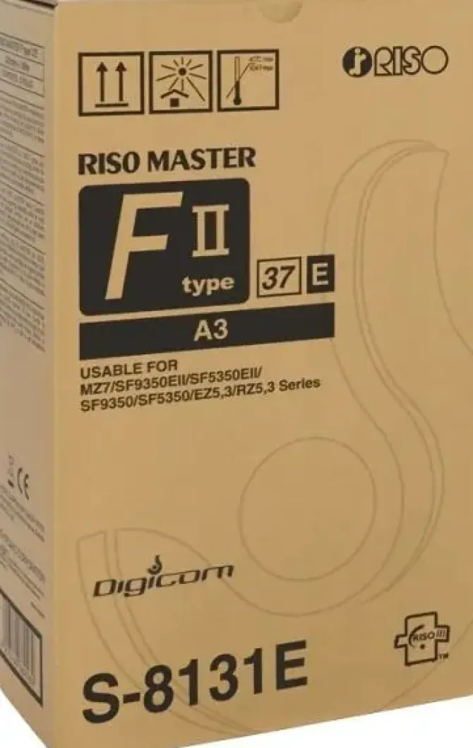 RISO S8131E ROLLO DE TRANSFERENCIA TERMICA ORIGINAL MAESTRO A3, Z-TIPO 37, PU=2