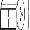 ROLLO 500 ETIQUETAS TERMICAS 105X148MM 114MMX107MM MANDRIL 25MM