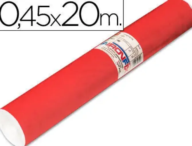 ROLLO ADHESIVO AIRONFIX UNICOLOR ROJO MATE CLARO 67151-ROLLO DE 20 MT
