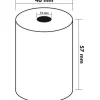 ROLLO SUMADORA TERMICO Q-CONNECT 57 MM ANCHO X 47MM DIAMETRO PARA MAQUINAS TARJETADE CREDITOS SIN BISFENOL A