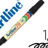 ROTULADOR ARTLINE MARCADOR PERMANENTE EK-70 NEGRO -PUNTA REDONDA 1.5 MM -PAPEL METAL Y CRISTAL