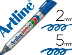 ROTULADOR ARTLINE MARCADOR PERMANENTE 109 AZUL -PUNTA BISELADA