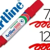 ROTULADOR ARTLINE MARCADOR PERMANENTE 100 ROJO -PUNTA BISELADA