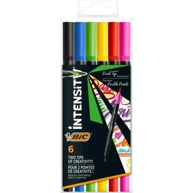 ROTULADOR BIC INTENSITY 6 COLORES