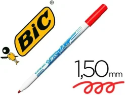 ROTULADOR BIC VELLEDA FINO PARA PIZARRA ROJO PUNTA REDONDA