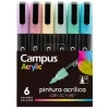 ROTULADOR CAMPUS ACRYLIC PACK 6