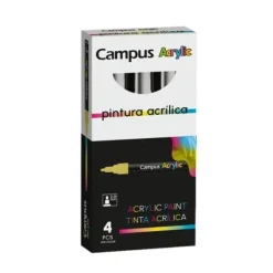 ROTULADOR CAMPUS ACRYLIC PLATA