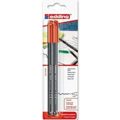 ROTULADOR EDDING 1200 ROJO /BL.2UD