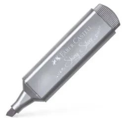 ROTULADOR FABER FLUORESCENTE BRILLANTE PLATA TEXLINER 46 METALICO