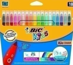 ROTULADOR FIBRA BIC KID COULEUR BLISTER DE 18