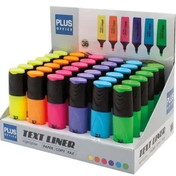 ROTULADOR FLUORESCENTE PLUS TEXT LINER EXPOSITOR 3