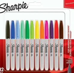 ROTULADOR SHARPIE FINE 12 COLORES