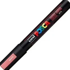 ROTULADOR UNI POSCA PC-5M ROJO METALICO