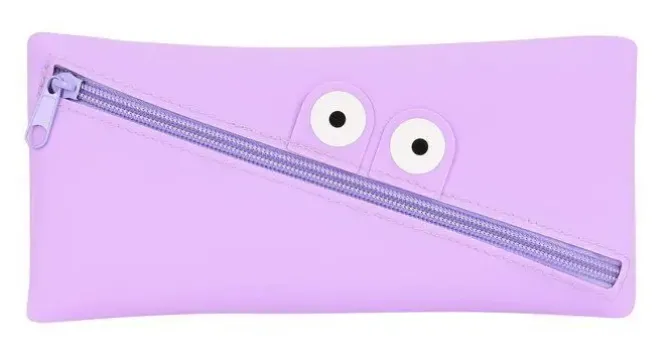 SAFTA ESTUCHE PORTATODO SILICONA CARITAS LILA