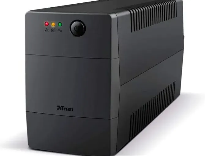 SAI TRUST PAXXON BATERIA 800 VA CON 2 TOMAS CORRIENTE FUNCION AVR