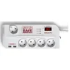 SALICRU REGLETA SPS SAFE MASTER PROTECTORES ELECTRICOS ACTIVOS DE ULTIMA GENERACION - 5 TOMAS SCHUKO - COLOR BLANCO