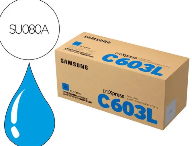 SAMSUNG CLT-C603L CYAN CARTUCHO DE TONER ORIGINAL - SU080A