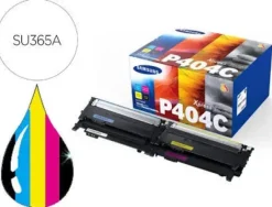 SAMSUNG CLT-P404C PACK DE 4 CARTUCHOS DE TONER ORIGINALES - SU365A