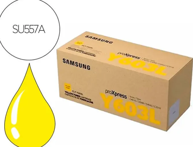 SAMSUNG CLT-Y603L AMARILLO CARTUCHO DE TONER ORIGINAL - SU557A