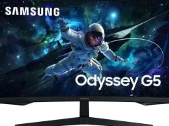 SAMSUNG ODYSSEY G5 MONITOR 32 LED VA CURVO QHD 165HZ FREESYNC - RESPUESTA 1MS - ANGULO DE VISION 178º - HDMI, DISPLAYPORT - VESA 75X75MM