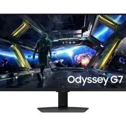 SAMSUNG ODYSSEY G7 SMART MONITOR GAMING 32 IPS UHD 4K 144HZ FREESYNC PREMIUM - RESPUESTA 1MS - REGULABLE EN ALTURA E INCLINABLE - MULTIMEDIA - ANGULO DE VISION 178° - 16:9 - HDMI, DISPLAYPORT - VESA 1