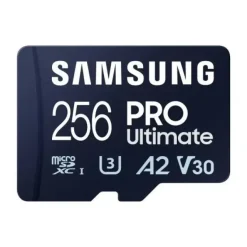 SAMSUNG PRO ULTIMATE TARJETA MICRO SDXC 256GB UHS-I U3 A2 V30 CON ADAPTADOR SD