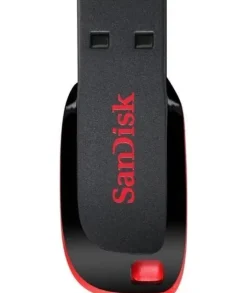 SANDISK CRUZER BLADE MEMORIA USB 2.0 64GB - SIN TAPA - COLOR NEGRO/ROJO (PENDRIVE)