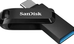 SANDISK ULTRA DUAL DRIVE GO MEMORIA USB-C Y USB-A 256GB - HASTA 150MB/S DE LECTURA - COLOR NEGRO (PENDRIVE)