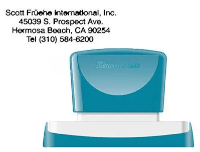 SELLO X'STAMPER QUIX PERSONALIZABLE COLOR NEGRO MEDIDAS 28X78 MM Q-24