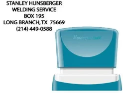 SELLO X'STAMPER QUIX PERSONALIZABLE COLOR NEGRO MEDIDAS 24X49 MM Q-12