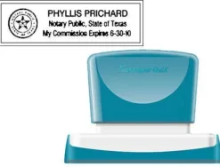 SELLO X'STAMPER QUIX PERSONALIZABLE COLOR NEGRO MEDIDAS 22X69 MM Q-18