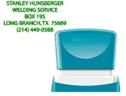 SELLO X'STAMPER QUIX PERSONALIZABLE COLOR VERDE MEDIDAS 24X49 MM Q-12