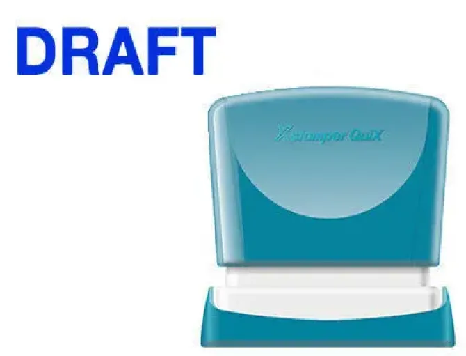 SELLO X'STAMPER QUIX PERSONALIZABLE COLOR AZUL MEDIDAS 11X40 MM Q-10