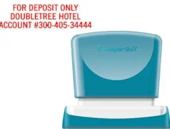 SELLO X'STAMPER QUIX PERSONALIZABLE COLOR ROJO MEDIDAS 16X48 MM Q-11