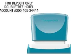 SELLO X'STAMPER QUIX PERSONALIZABLE COLOR NEGRO MEDIDAS 16X48 MM Q-11