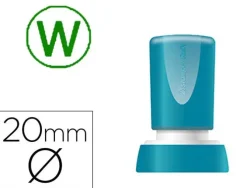 SELLO X'STAMPER QUIX PERSONALIZABLE COLOR VERDE REDONDO DIAMETRO 20 MM Q-34