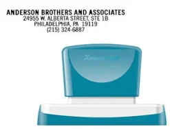 SELLO X'STAMPER QUIX PERSONALIZABLE COLOR NEGRO MEDIDAS 16X83 MM Q-26