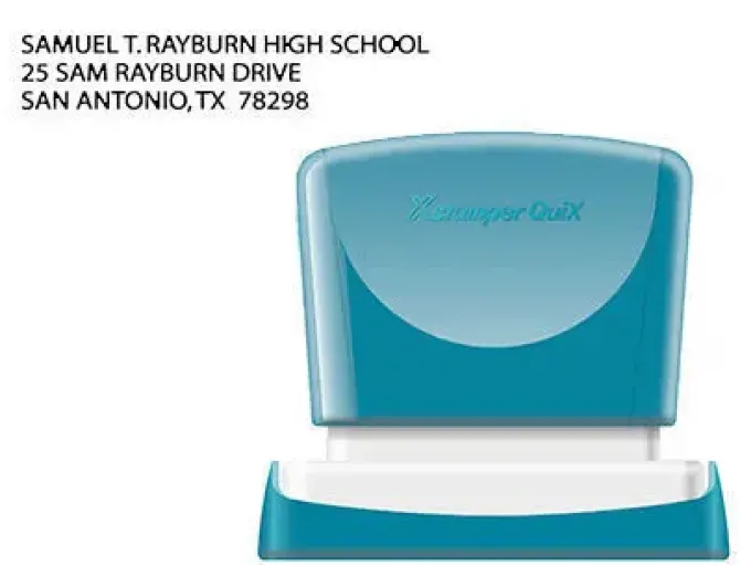 SELLO X'STAMPER QUIX PERSONALIZABLE COLOR NEGRO MEDIDAS 14X60 MM Q-14