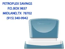 SELLO X'STAMPER QUIX PERSONALIZABLE COLOR AZUL MEDIDAS 36X61 MM Q-16