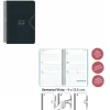 SENFORT AGENDA ANUAL (2025) MINI ESPIRAL TAPA PP CON GOMA 90X135 S/V NEGRO