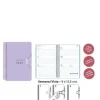 SENFORT AGENDA ANUAL (2025) MINI ESPIRAL TAPA PP CON GOMA 90X135 S/V LILA PASTEL